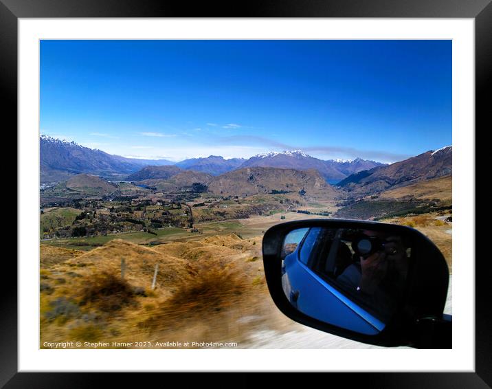 Mirrored Image Framed Mounted Print by Stephen Hamer