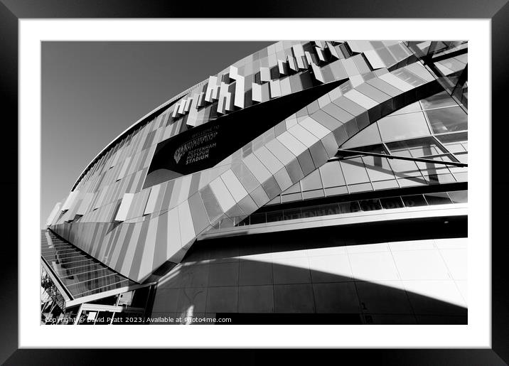 Tottenham Hotspur FC Stadium Architecture Framed Mounted Print by David Pyatt