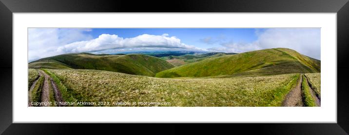 Howgill Fells Panorama Framed Mounted Print by Nathan Atkinson