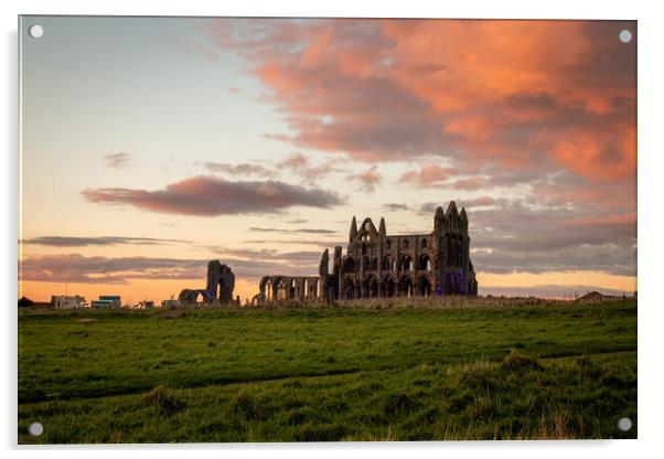 Whitby Abbey Acrylic by Apollo Aerial Photography