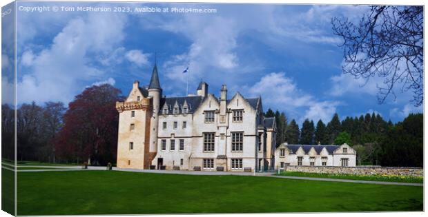Majestic Brodie Castle Canvas Print by Tom McPherson
