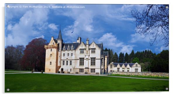 Majestic Brodie Castle Acrylic by Tom McPherson