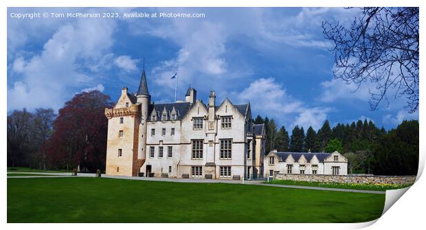 Majestic Brodie Castle Print by Tom McPherson