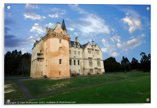 Brodie Castle Acrylic by Tom McPherson
