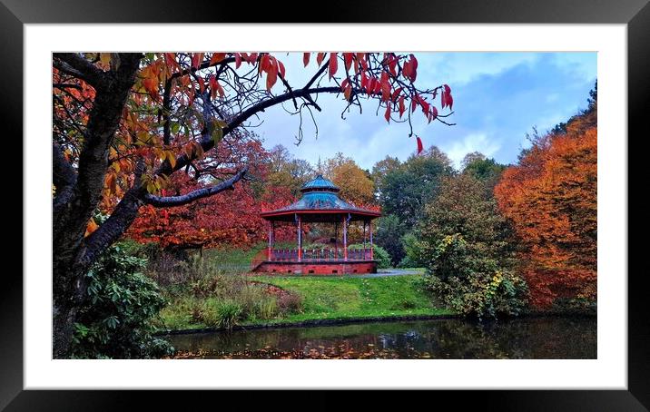 Sefton Park Bandstand Autumn Framed Mounted Print by Michele Davis