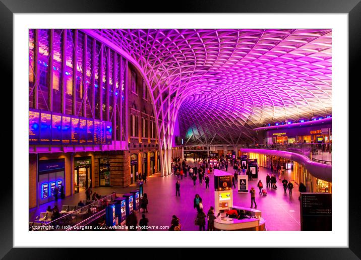 Abstract Kings Cross London  Framed Mounted Print by Holly Burgess