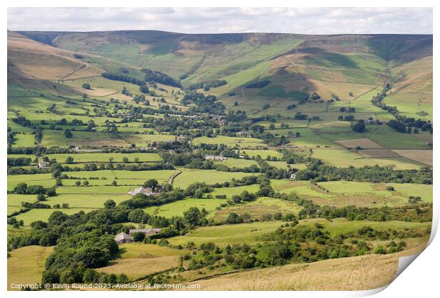 Edale countryside Print by Kevin Round