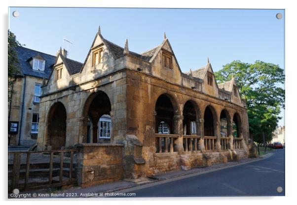 Chipping Campden Market Hall Acrylic by Kevin Round