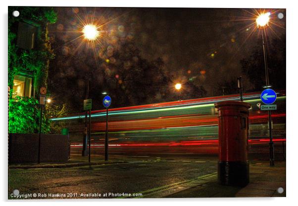 Midnight at Mayfair Acrylic by Rob Hawkins