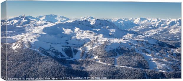 Snowy Whistler Mountain Canvas Print by Pierre Leclerc Photography