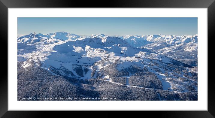 Snowy Whistler Mountain Framed Mounted Print by Pierre Leclerc Photography