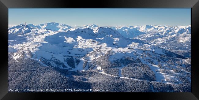 Snowy Whistler Mountain Framed Print by Pierre Leclerc Photography