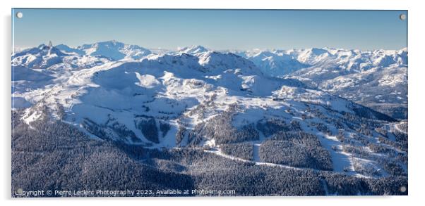 Snowy Whistler Mountain Acrylic by Pierre Leclerc Photography