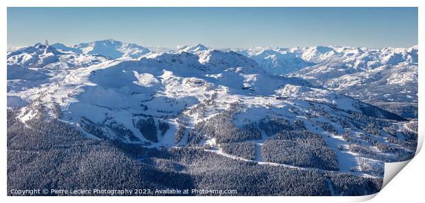 Snowy Whistler Mountain Print by Pierre Leclerc Photography