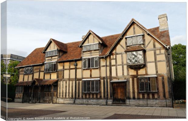 Shakespeare's Birthplace Canvas Print by Kevin Round