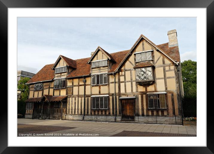Shakespeare's Birthplace Framed Mounted Print by Kevin Round