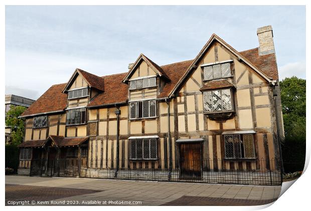 Shakespeare's Birthplace Print by Kevin Round