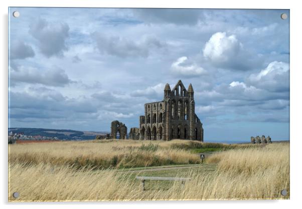 Whitby Abbey Acrylic by Alison Chambers