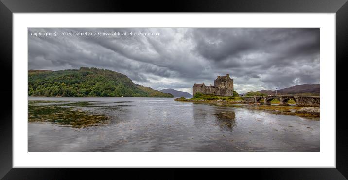 Eilean Donan Castle, Dornie, Scotland Framed Mounted Print by Derek Daniel