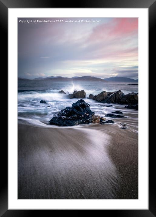 Scarista Beach Framed Mounted Print by Paul Andrews