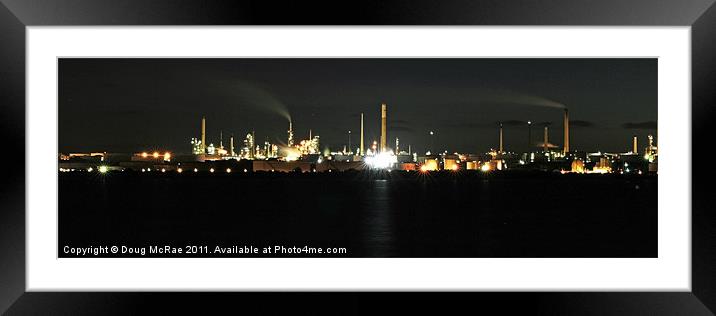 Southampton docks at night Framed Mounted Print by Doug McRae