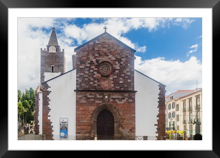 Cathedral Of Funchal Framed Mounted Print by Margaret Ryan