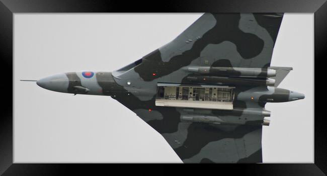 Avro Vulcan B2 XH558, open bomb bay Framed Print by Allan Durward Photography