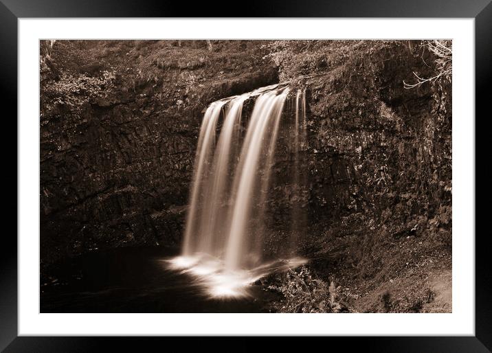 Dalcairney Falls Dalmellington Framed Mounted Print by Allan Durward Photography