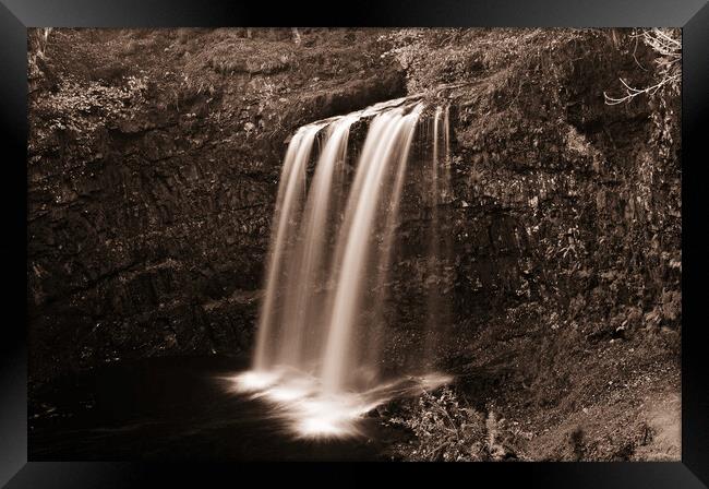 Dalcairney Falls Dalmellington Framed Print by Allan Durward Photography