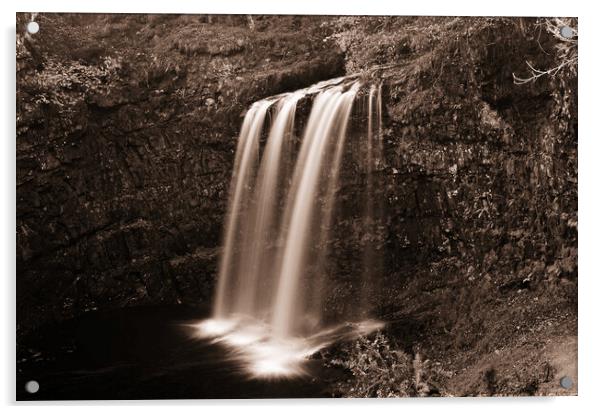Dalcairney Falls Dalmellington Acrylic by Allan Durward Photography