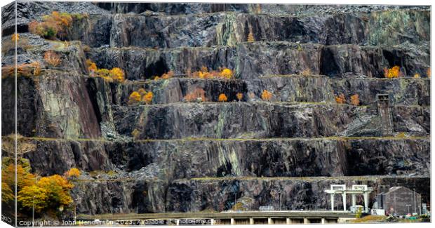 Autumn Slate Canvas Print by John Henderson