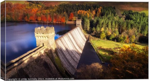The Dambusters Dam Canvas Print by philip kennedy