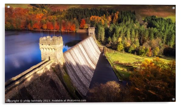 The Dambusters Dam Acrylic by philip kennedy