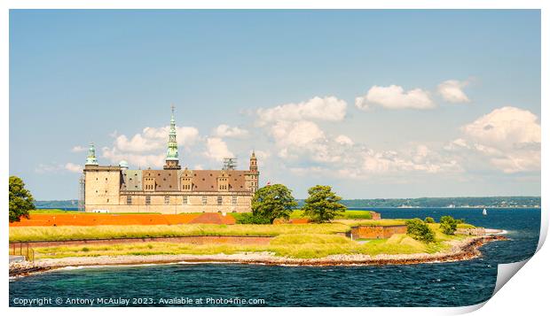 Helsingor Kronborg Castle Print by Antony McAulay