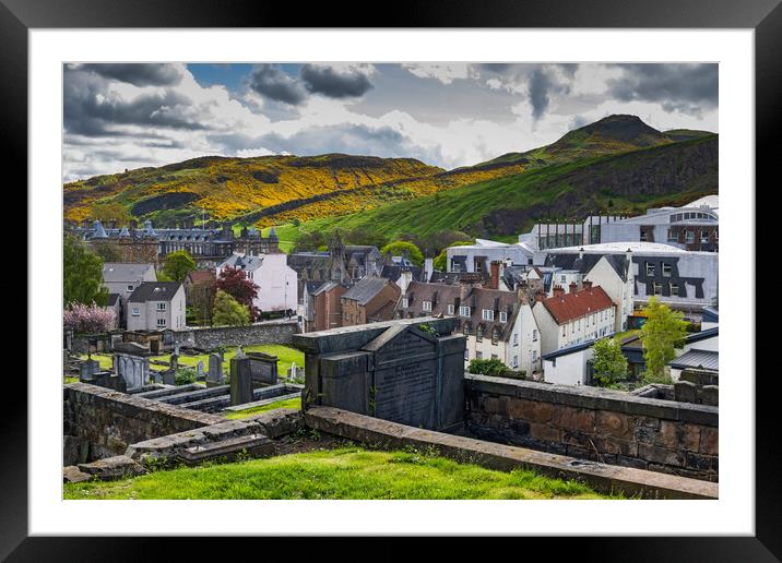 City Of Edinburgh In Scotland Framed Mounted Print by Artur Bogacki