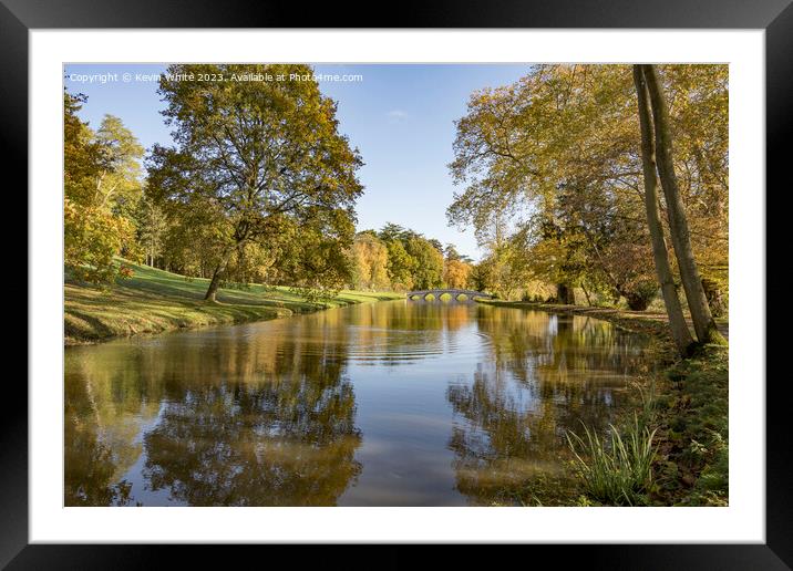 Glorious autumn colors in Surrey Framed Mounted Print by Kevin White
