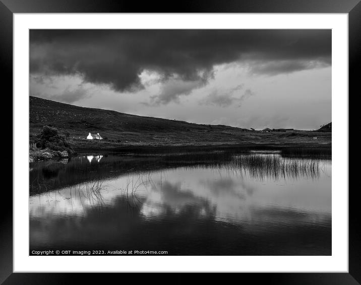 Loch Reflection At Applecross Beyond The Bealach Na Ba West Highland Scotland Framed Mounted Print by OBT imaging