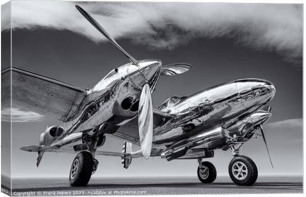 the P38 lightning Canvas Print by Frank Peters
