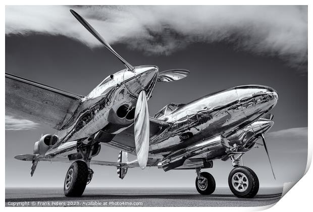 the P38 lightning Print by Frank Peters