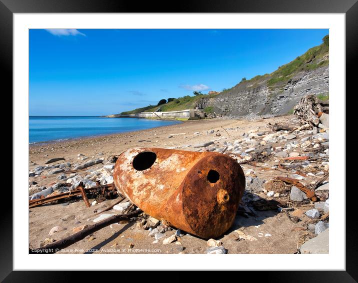 Old Rusted Objects at Lyme Regis Dorset Framed Mounted Print by Susie Peek