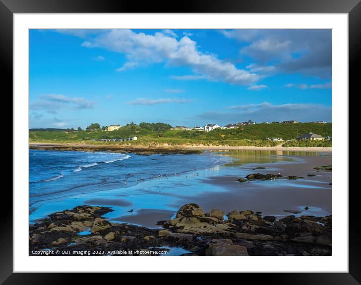 Hopeman Beach Bay & Beach Huts Morayshire North East Scotland  Framed Mounted Print by OBT imaging