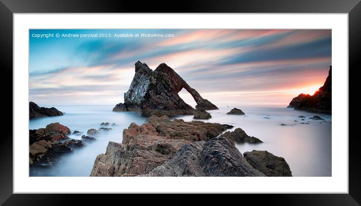 bow fiddle rock Framed Mounted Print by Andrew percival