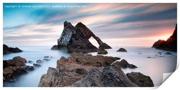 bow fiddle rock Print by Andrew percival