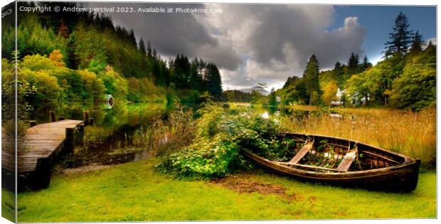 Outdoor field Canvas Print by Andrew percival