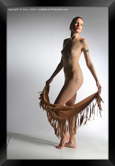 Artistic Nude Framed Print by Arun 