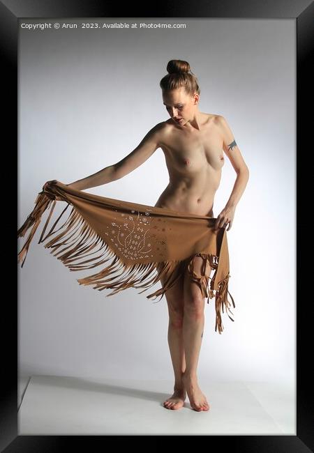 Artistic Nude Framed Print by Arun 