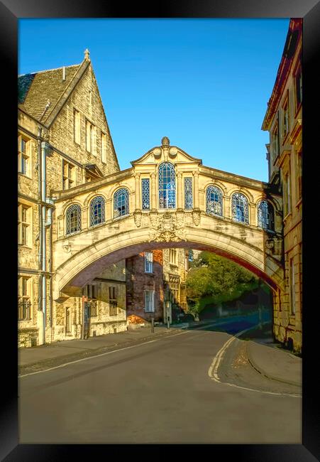 Oxford Bridge of Sighs Framed Print by Alison Chambers