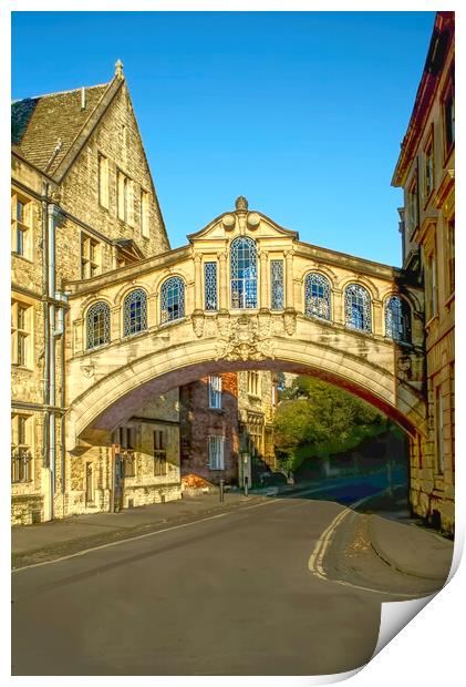 Oxford Bridge of Sighs Print by Alison Chambers