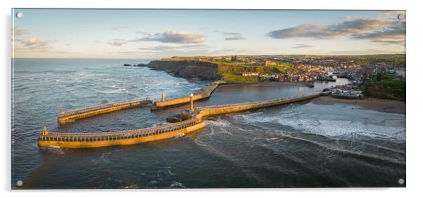 Whitby Welcomes You  Acrylic by Apollo Aerial Photography