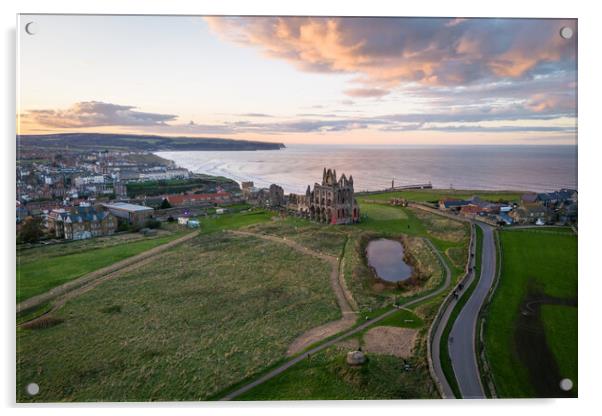 The Abbey at Whitby Acrylic by Apollo Aerial Photography